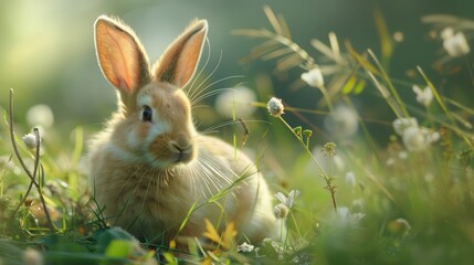 Intimate portraits of farm rabbits, capturing their curious stares and gentle demeanor in stunning detail.
