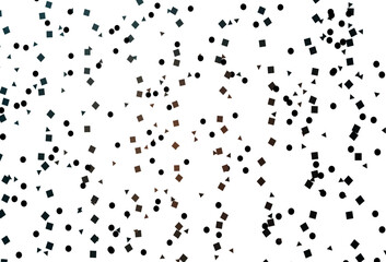 Light Black vector layout with circles, lines, rectangles.