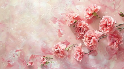Celebrate Mother s Day with a beautiful card adorned with lovely pink carnations