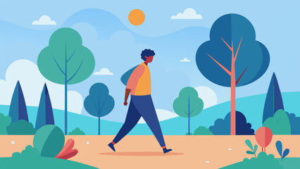 Taking a leisurely stroll through a nearby park the gentle morning routine connects with nature and reenergizes the body..