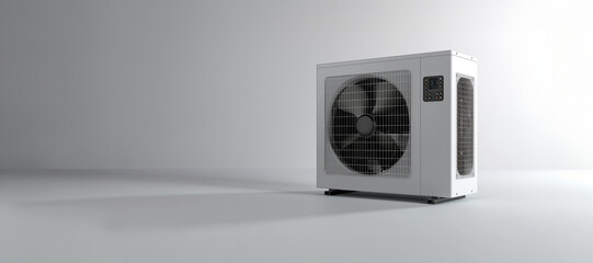 The modern combination system of heating and air conditioning that combines efficiency and comfort. In my banner format it is presented as a stylish, free-standing unit.