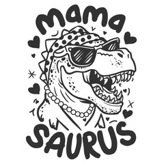 2024 mother day motherhood vector design, Mamasaurus