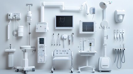 Medical equipment , white background
