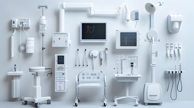 Medical equipment , white background
