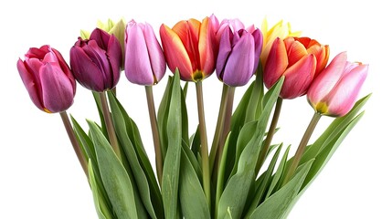 Tulips are known for their vibrant colors and distinctive shape
