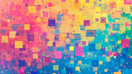 Fototapeta premium Pixelated Rainbow: An 8-Bit Color Spectrum