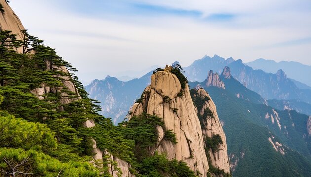 huangshan mountain yellow mountain located in anhui china