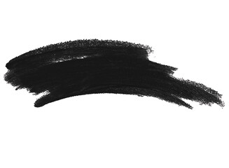 Abstract black smudge isolated