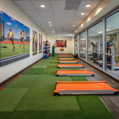 High-Performance Athletic Training Facility with Gym Equipment for Elite Athletes