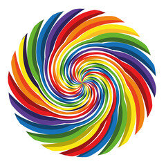 Obraz premium abstract background with rainbow,rainbow, spiral, color, circle, colorful, pattern, swirl, illustration, art, design, wallpaper, vector, round, artistic, shape, backdrop, texture, decoration, circular