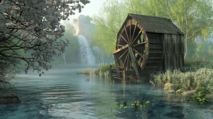 old waterwheel