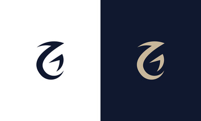 letter G monogram logo design vector