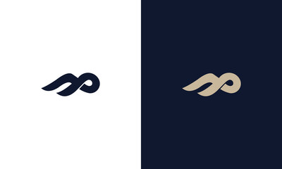 letter M monogram logo design vector
