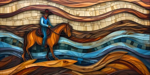 cowboy background image for country music, wild west, western