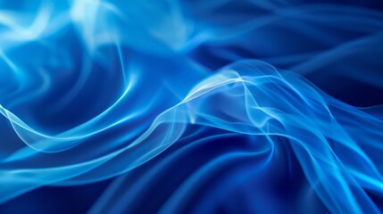 Fototapeta premium Fluid abstract background featuring undulating blue waves.