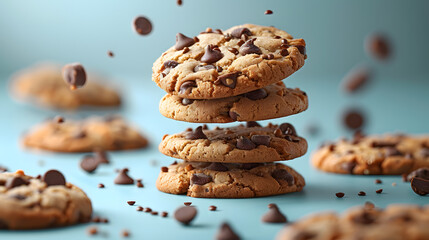 Flying Chocolate chip cookies