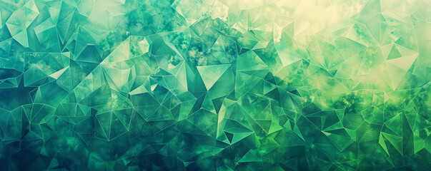 abstract polygonal design of woods green and turquoise, ideal for an elegant abstract background