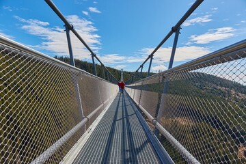 Skybridge 721 suspension footbridge