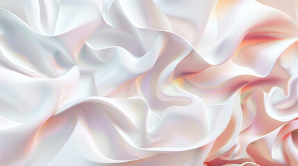 Fototapeta premium bold geometric shapes of pearl white and soft pink, ideal for an elegant abstract background