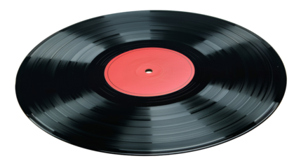 Vector vinyl record on an isolated white background. Vinyl record PNG. Old CDs, music. PNG