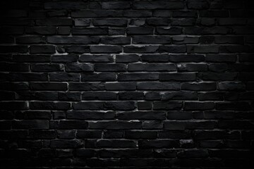 Black Brick Wall Dark Background Design