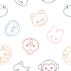seamless pattern with animals