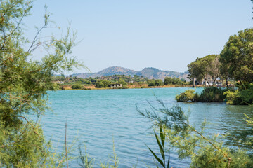 beautiful landscape of Butrint national archeological park in Albania