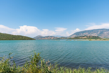 beautiful landscape of Butrint national archeological park in Albania