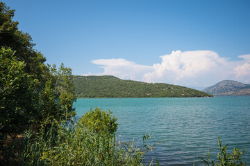 beautiful landscape of Butrint national archeological park in Albania