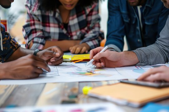 Creative Colleagues Discuss New Business Opportunities