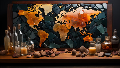 World map - abstract background