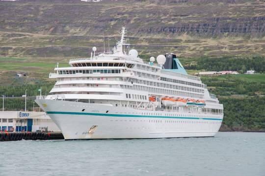 Cruise ship Amera in port of Akureyri