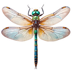 Dragonfly isolated on transparent background