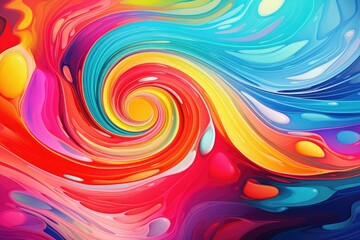 Vibrant abstract swirl pattern