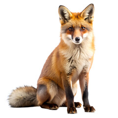 Fox isolated on transparent background