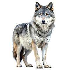 Wolf isolated on transparent background