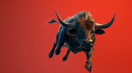 3D Bull Takes Flight in Mind-Blowing 8K Detail