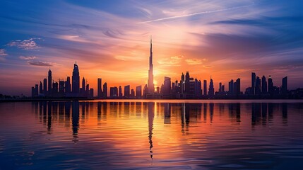 Naklejka premium dubais panoramic 