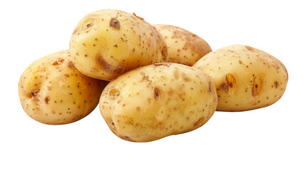 Potato isolated on white background, png