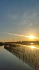 Obraz premium Malabon dike in a very hot but pretty morning