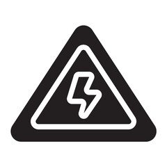 high voltage glyph icon