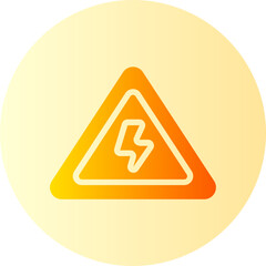 high voltage gradient icon