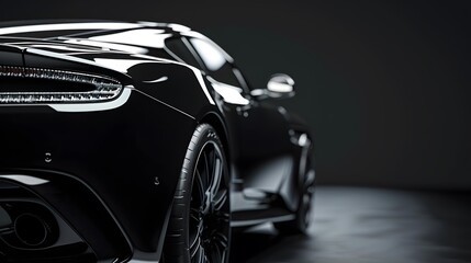 black modern car