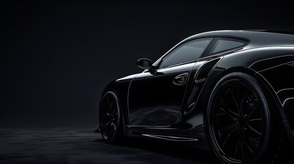 black modern car