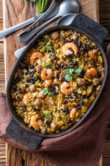 Spicy Homemade Cajun Jambalaya with Sausage and Shrimp