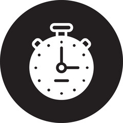 Obraz premium stopwatch glyph icon