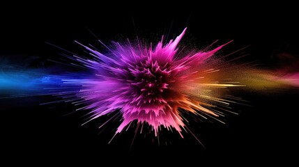 Experience the dynamic energy of light-speed explosion in vibrant colors, a spectacle of motion and brilliance, Ai Generated.