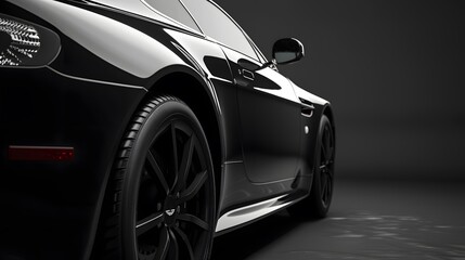 black modern car