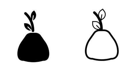 Guava icon on white background