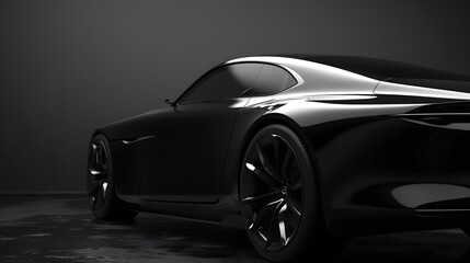 black modern car